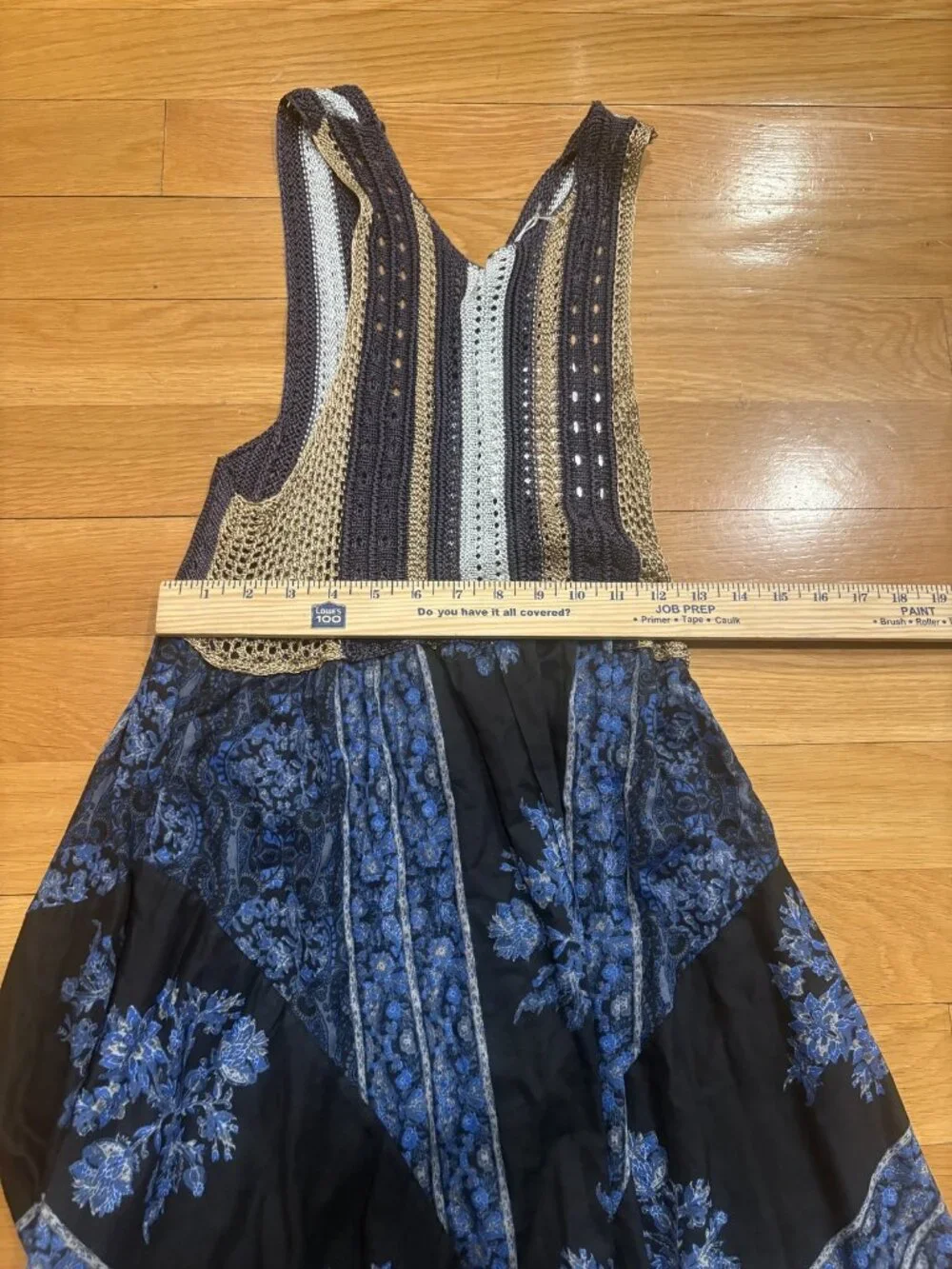 Free people Size Extra Small (XS) Knit Bodice Floral Print Fit & Flare Dress - Picture 8 of 8